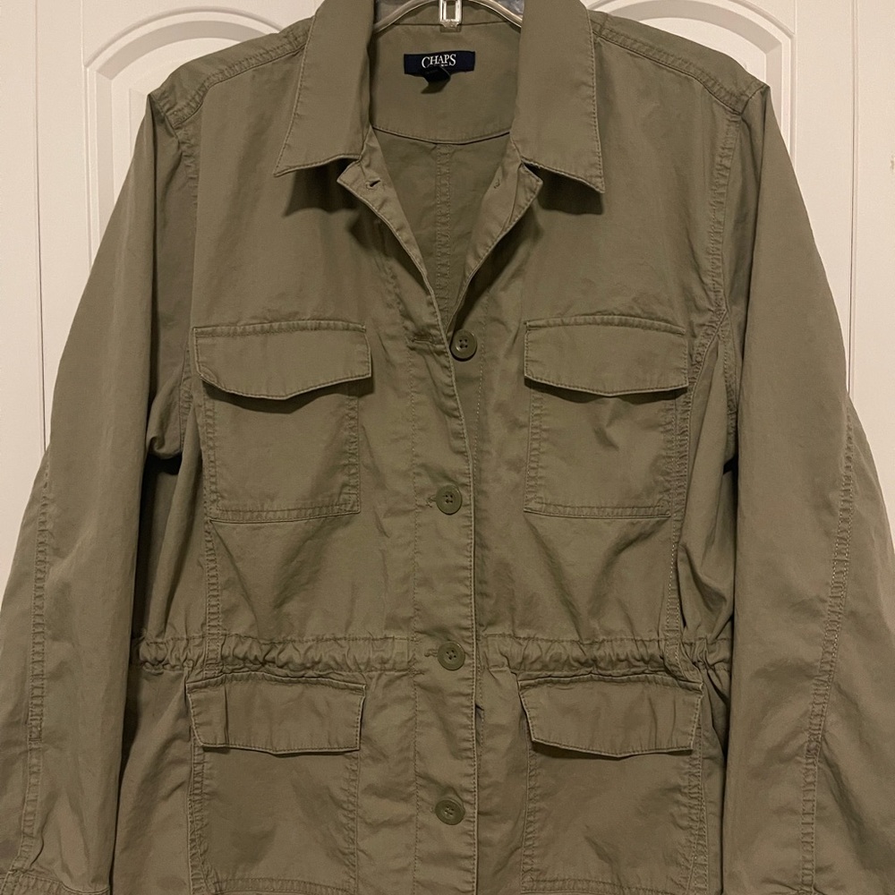 Chaps Khaki Casual Jacket